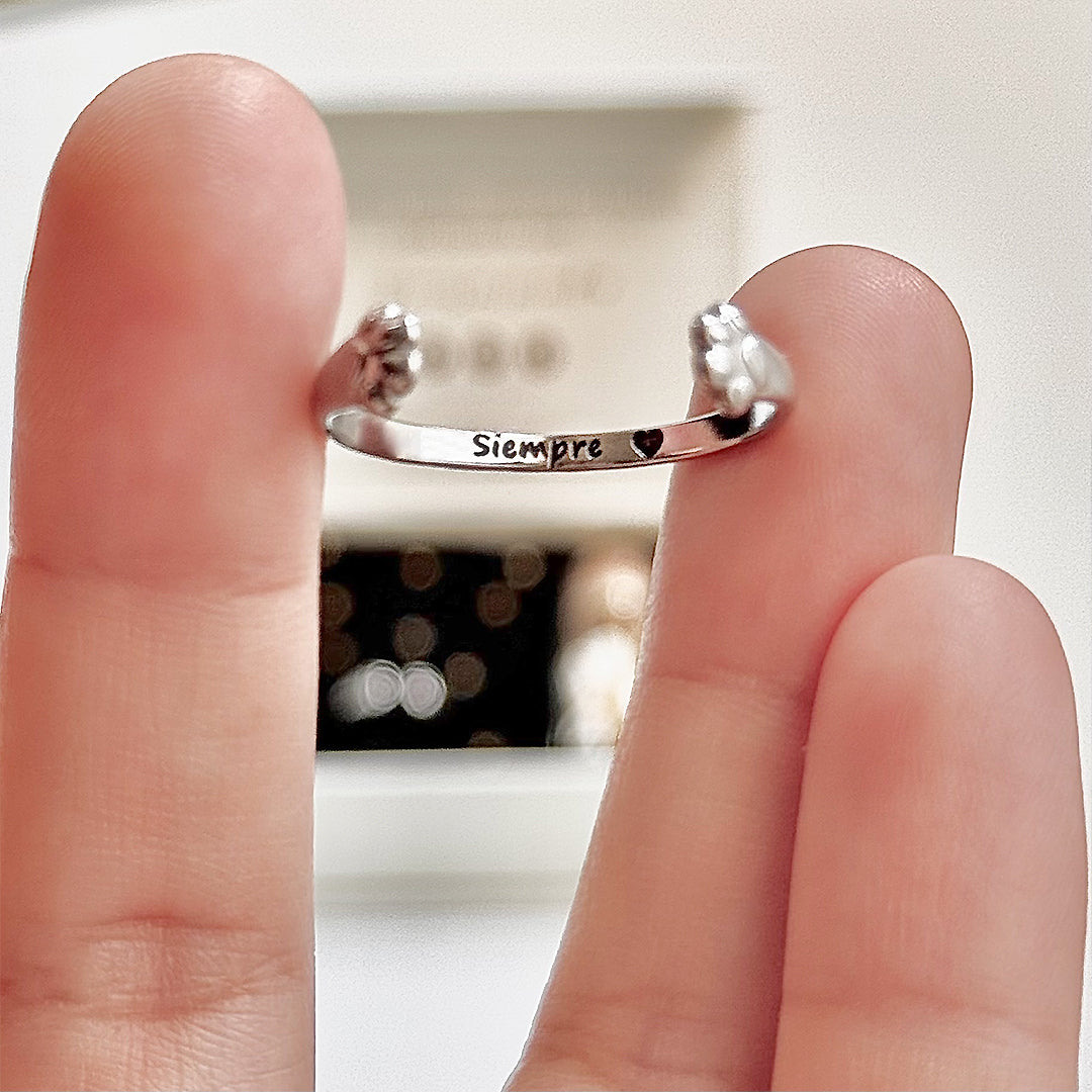 Anillo patitas siempre juntas